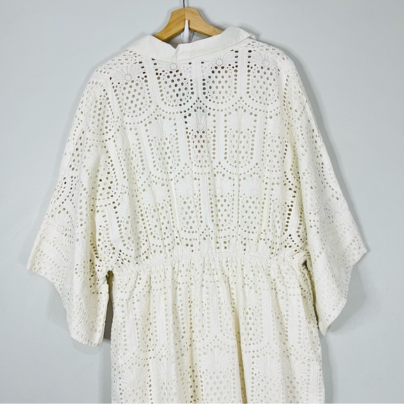 Anthropologie Sundress Soidee White Eyelet Maxi Dress size XL/XXL - Picture 9 of 11